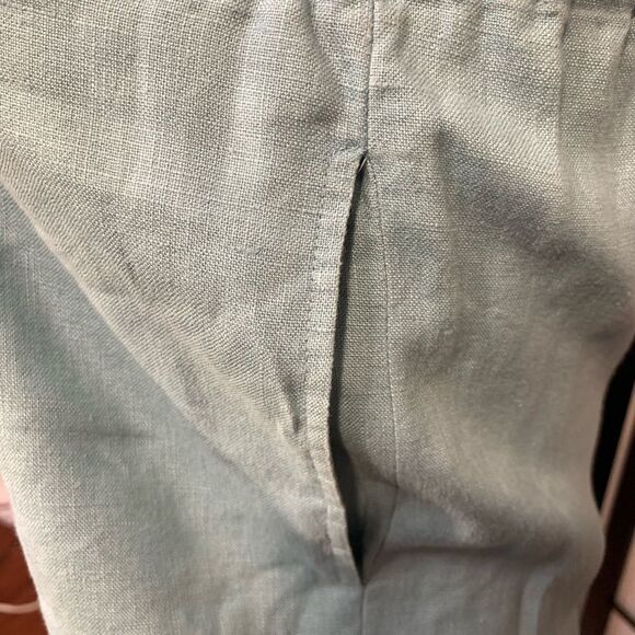 Jullian Jones Vintage Aqua Blue Linen 3 Piece Set - Picture 14 of 16